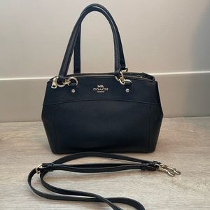 Black Coach crossbody convertible bag